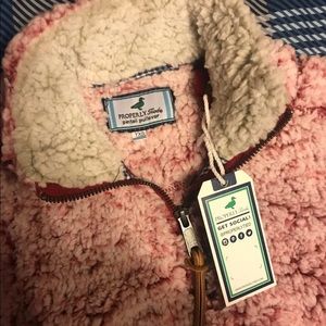 GIRLS PROPERLY TIED PINTAIL SHERPA PULLOVER